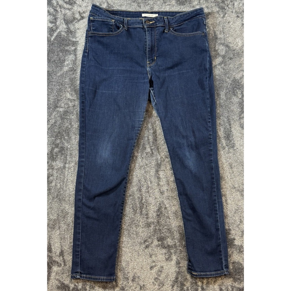 LEVI'S Womens 721 High Rise Skinny Jeans Size 33 Blue